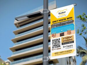 Student Housing - Pole Banner