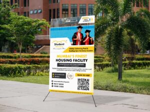 Student Housing Standee Banner